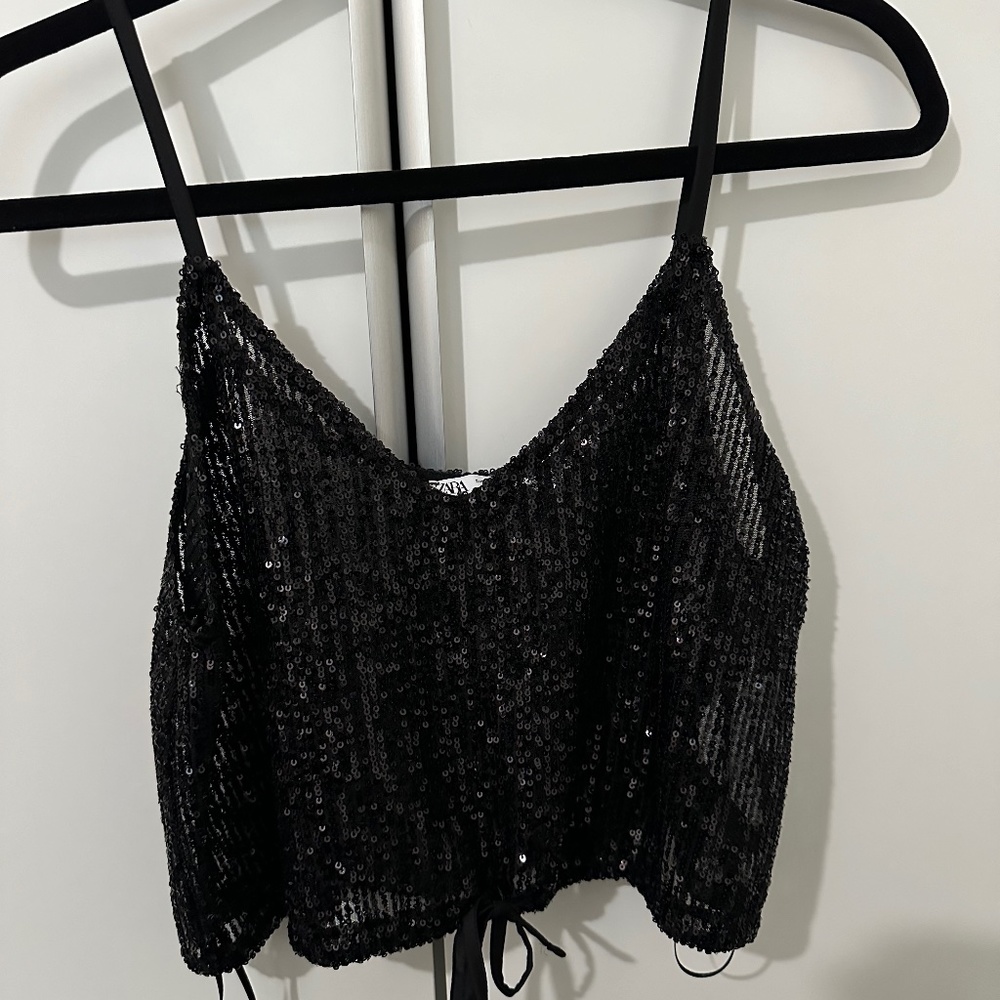 Zara Sequin Top